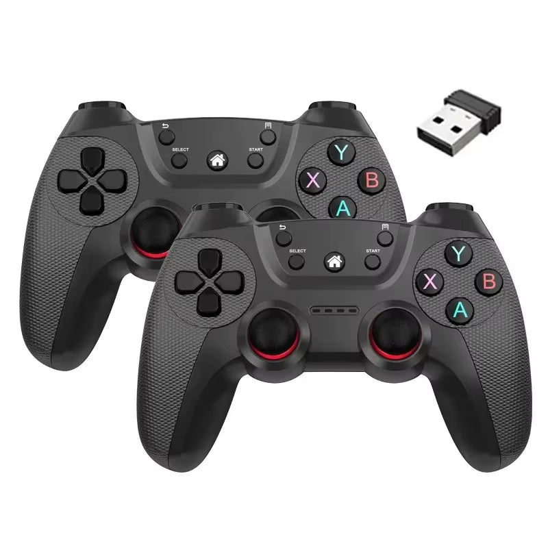 BOYHOM Wireless Doubles Game Controller for Linux/Android Phone for Game Box Game Stick PC Smart TV Box 2.4G Gamepad Joystick