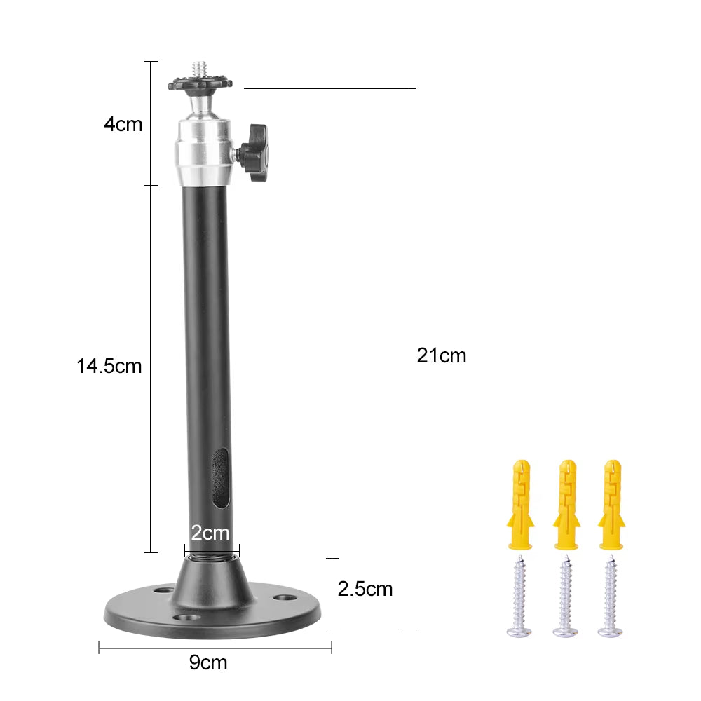 6Mm 21Cm Projector Tripod Metal Wall Ceiling Mount 1/4 Holder Stand Mounting HY300 Pro P30 TD80W Mini Projector Camera Bracket